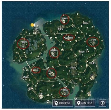 《和平精英》信号枪刷新位置分布图介绍 信号枪在哪获得