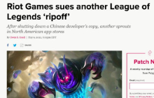 拳头游戏再次起诉沐瞳科技 指责无尽对决抄袭英雄联盟手游