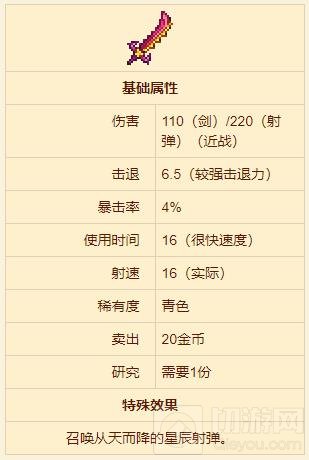 泰拉瑞亚星辰之怒获得方法 星辰之怒要怎么获得