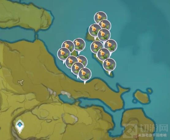 原神金鱼草获取方法及位置分布图 原神金鱼草在哪