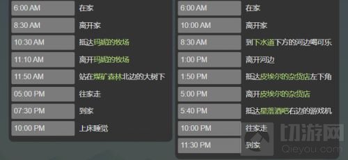 星露谷物语谢恩在哪里 星露谷物语谢恩人物行程一览