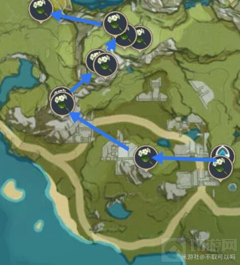 原神清心采集路线图 原神魈突破材料采集路线推荐