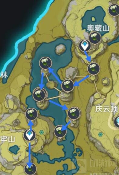 原神清心采集路线图 原神魈突破材料采集路线推荐