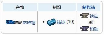 泰拉瑞亚钴链锯怎么获得 钴链锯合成配方表