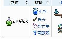 泰拉瑞亚泰坦药水获得方法与合成配方一览