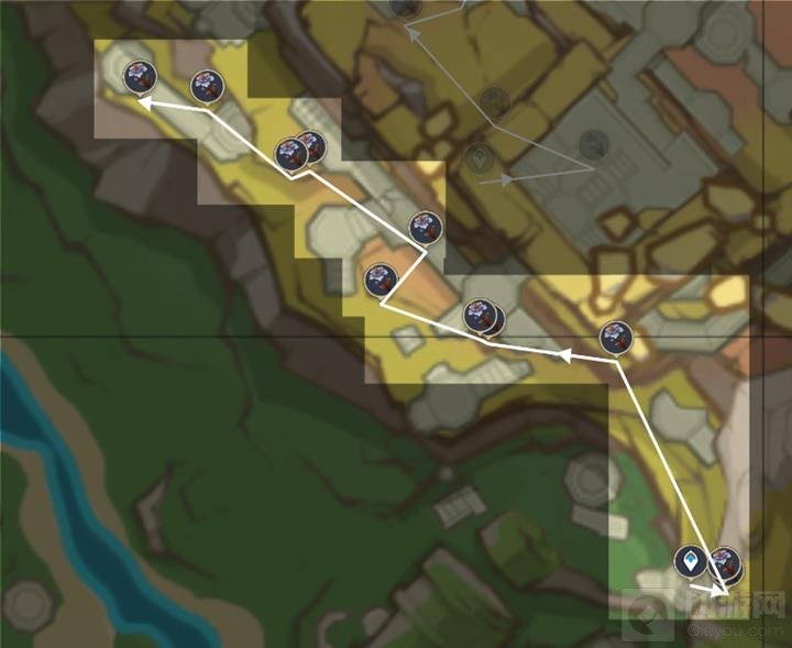 原神枯叶紫英怎么采集 原神枯叶紫英收集路线攻略 奥奇卡纳塔城外（枯叶紫英*11）