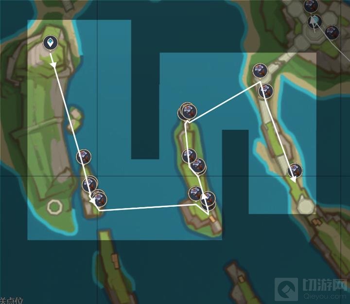 原神枯叶紫英怎么采集 原神枯叶紫英收集路线攻略 奥奇卡纳塔南部（1）（枯叶紫英*17）