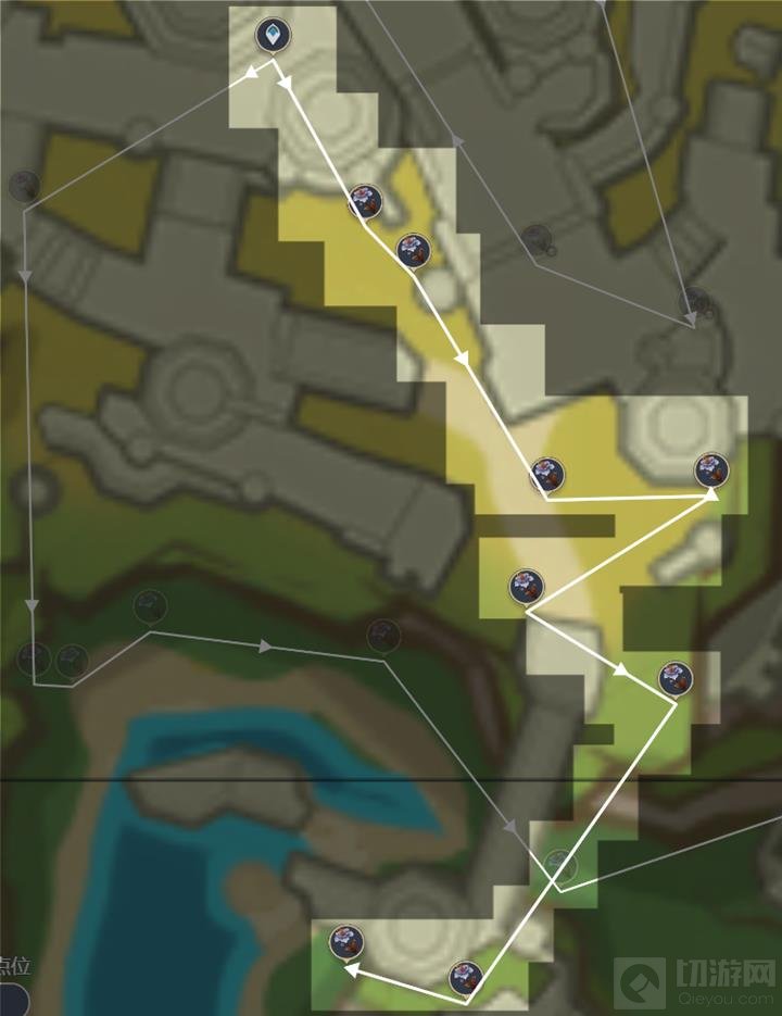 原神枯叶紫英怎么采集 原神枯叶紫英收集路线攻略 奥奇卡纳塔副城（1）（枯叶紫英*8）