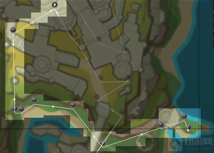 原神枯叶紫英怎么采集 原神枯叶紫英收集路线攻略 奥奇卡纳塔副城（2）（枯叶紫英*10）